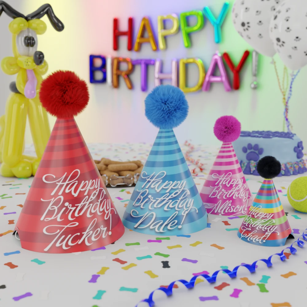 Birthday Hats for Dogs-Customized