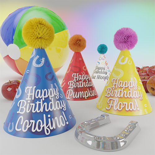 Birthday Hats for Horses-Customized